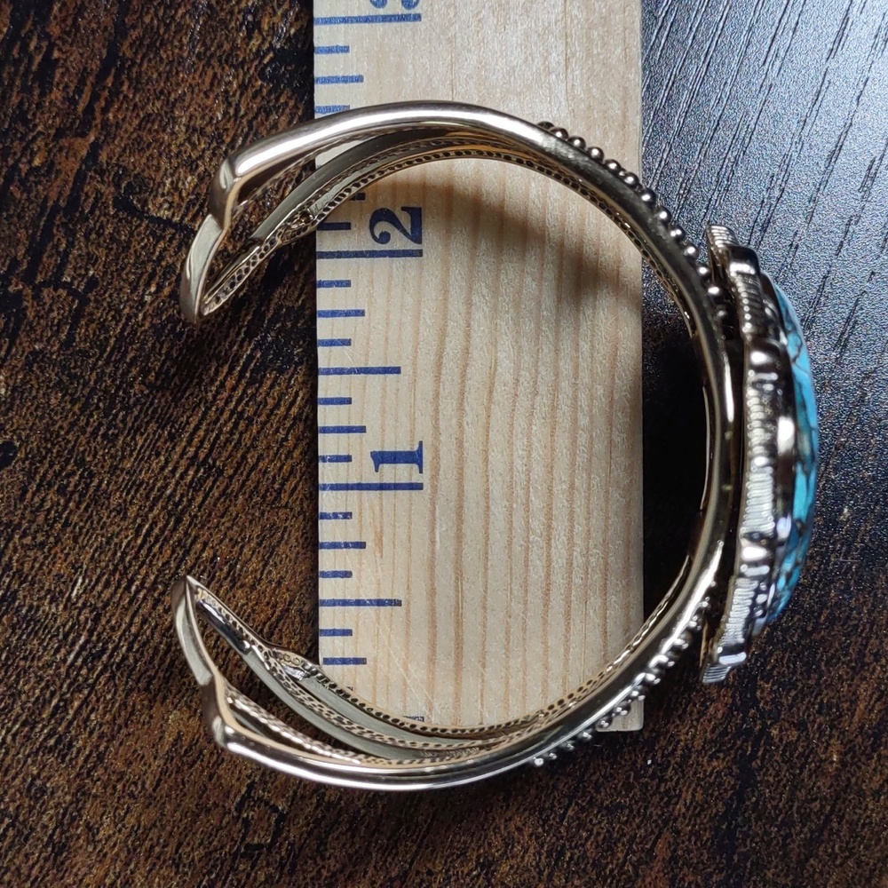 Studio Barse Turquoise Cuff Bracelet - Picture 7 of 8